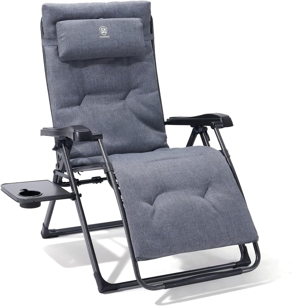 EVER ADVANCED Aluminum Zero Gravity Chair, 2.4" Padded, 350 lb Capacity ...
