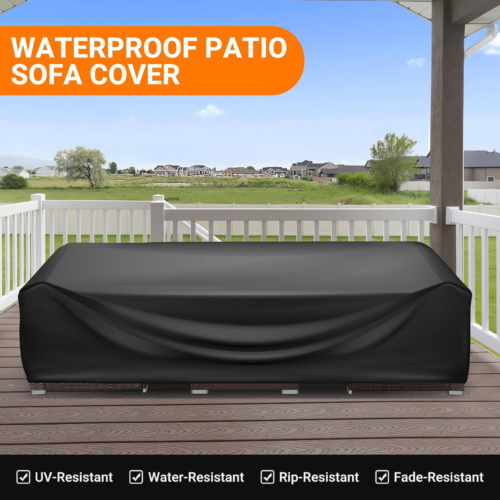 WLEAFJ Patio Furniture Covers Rectangle, Outdoor Table Covers Waterproof, Hea...