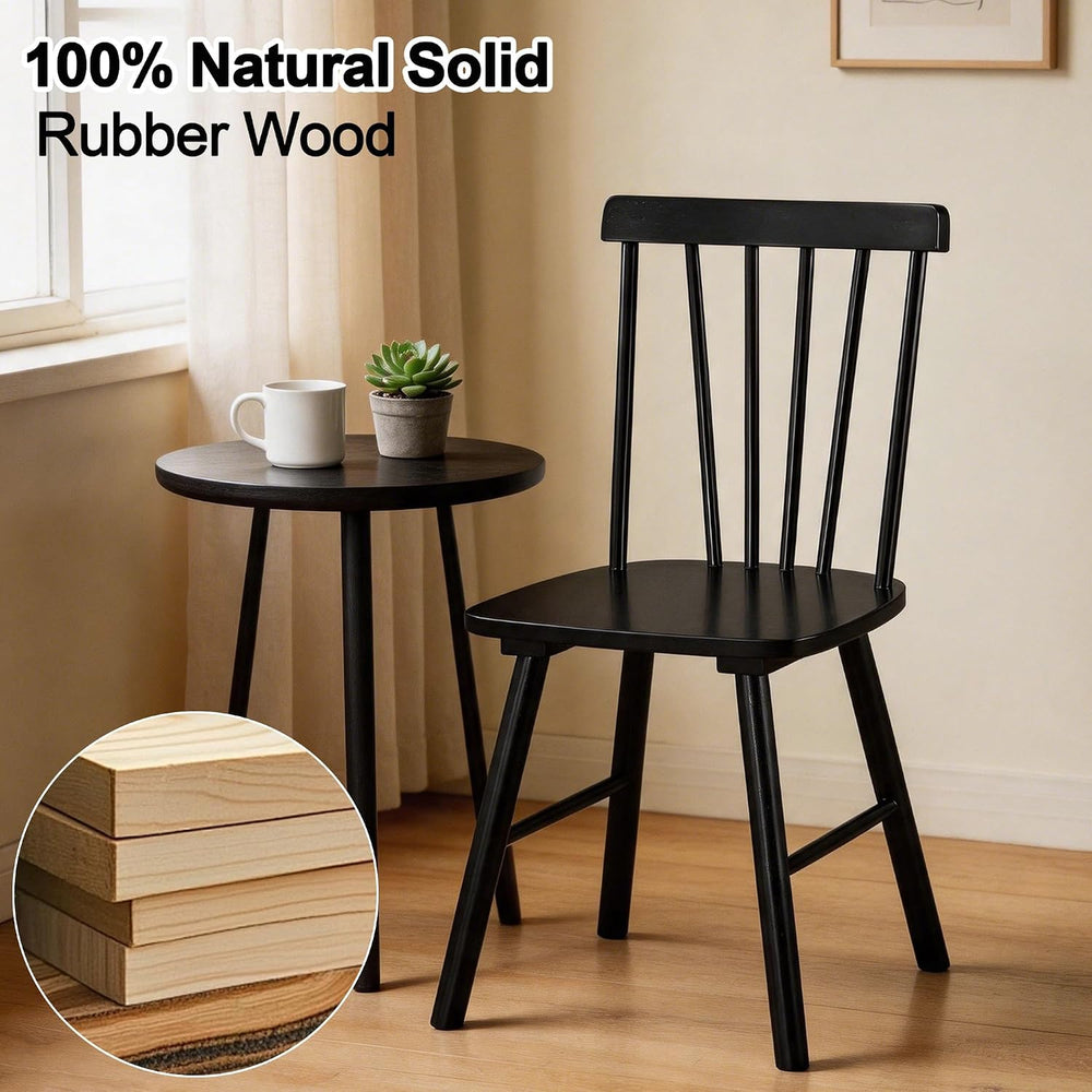 DUHOME Windsor Dining Chairs Set of 4,Spindle Back Dining Chairs