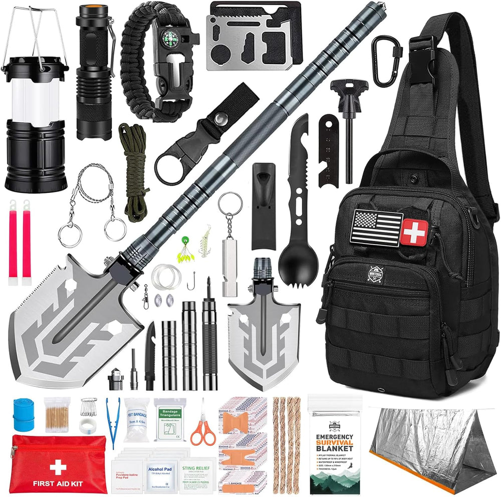 Monterra Survival Kit, 250 Pcs, Emergency Gear and Supplies, First Aid, Bug O...