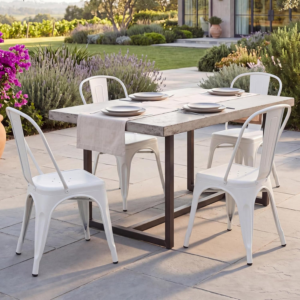 DUMOS Counter Height Bar Stools Set of 4, Bar Chairs for Kitchen Island