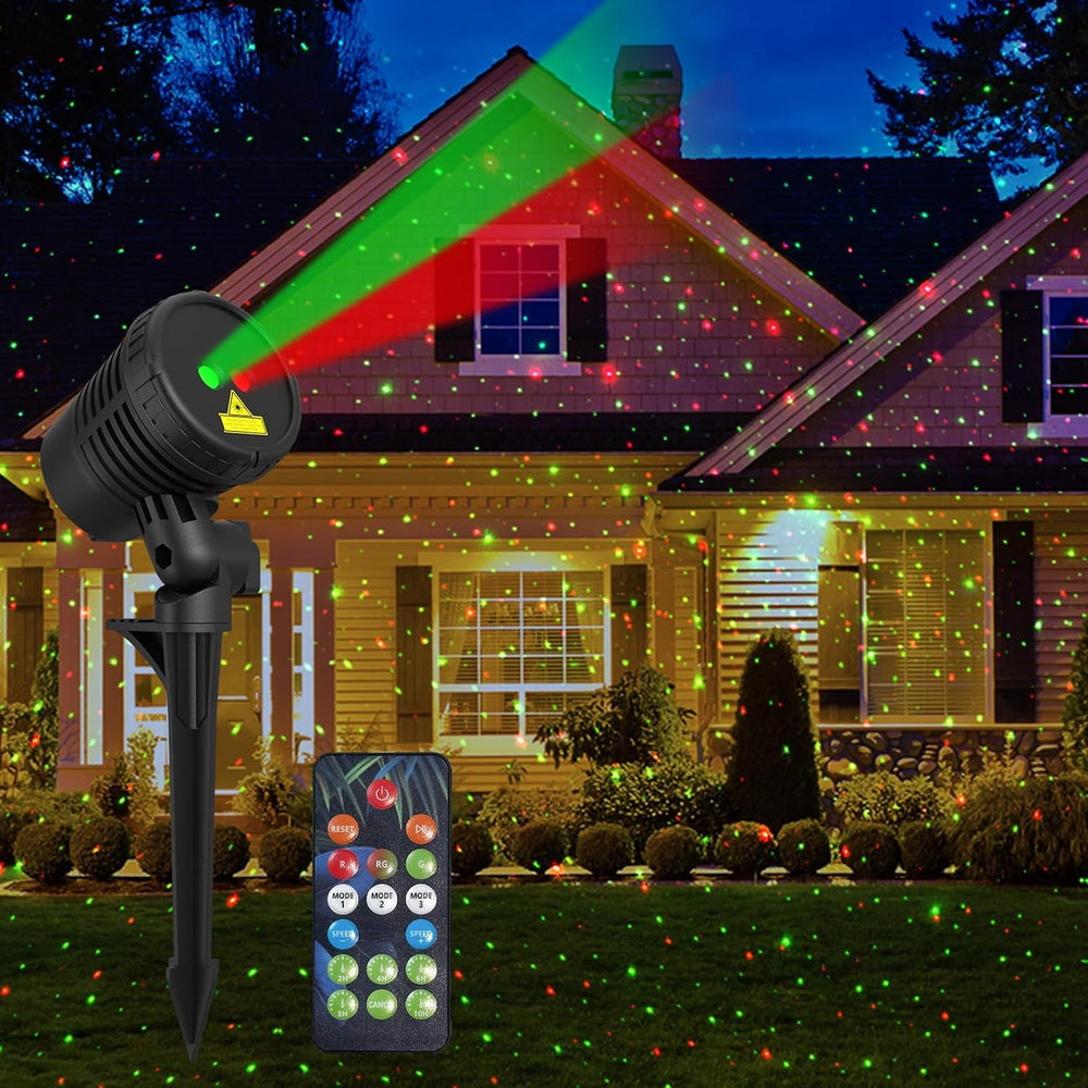 Neroupe Christmas Projector Lights Outdoor Waterproof with Remote Control, Ou...