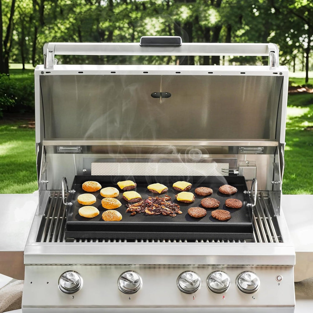 Onlyfire Universal BBQ Griddle with Handles for Most Grills, Ceramic Coated N...