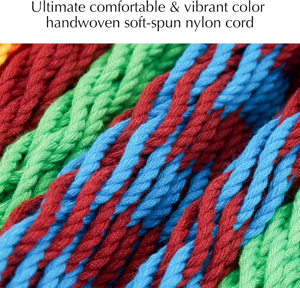 Handwoven Rope Mayan Hammock for Outside, 600 lbs Capacity