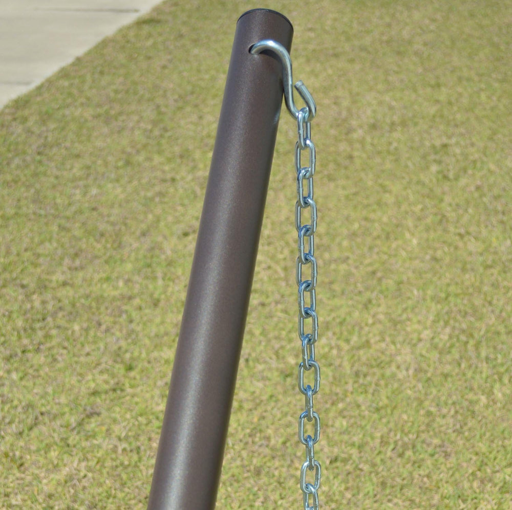 Metal Tribeam Hammock Stand Mocha