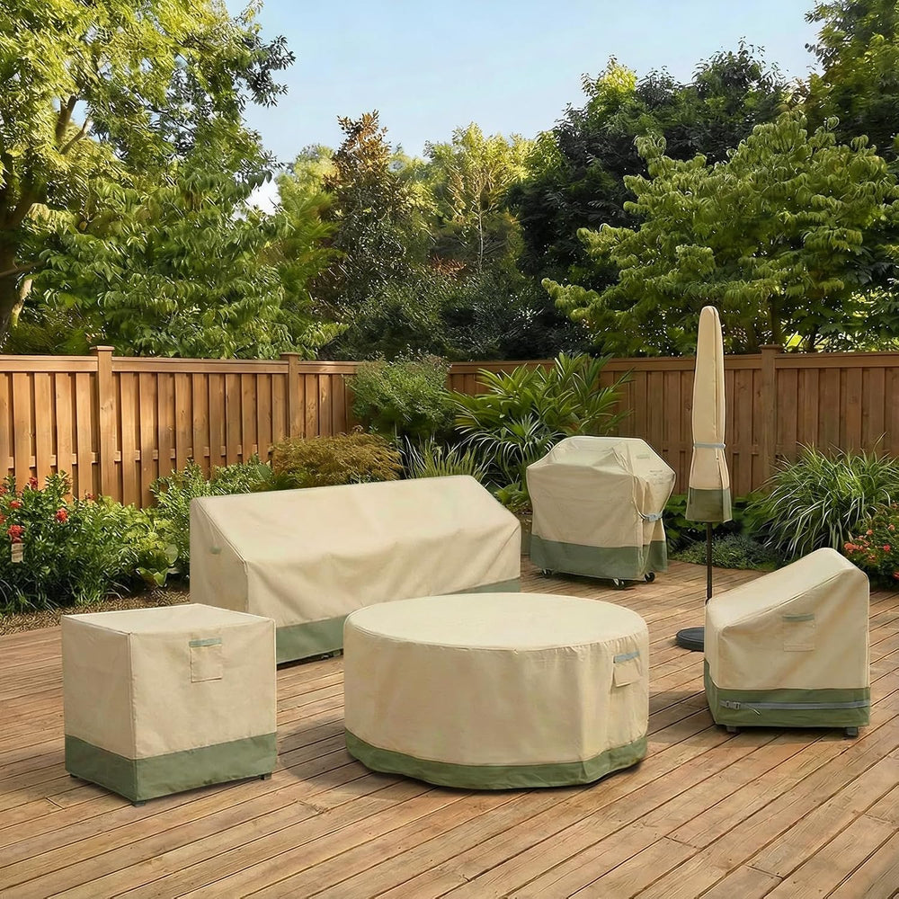 BPS Patio Furniture Cover, Waterproof Sectional Set Cover, 62Dia x 32H