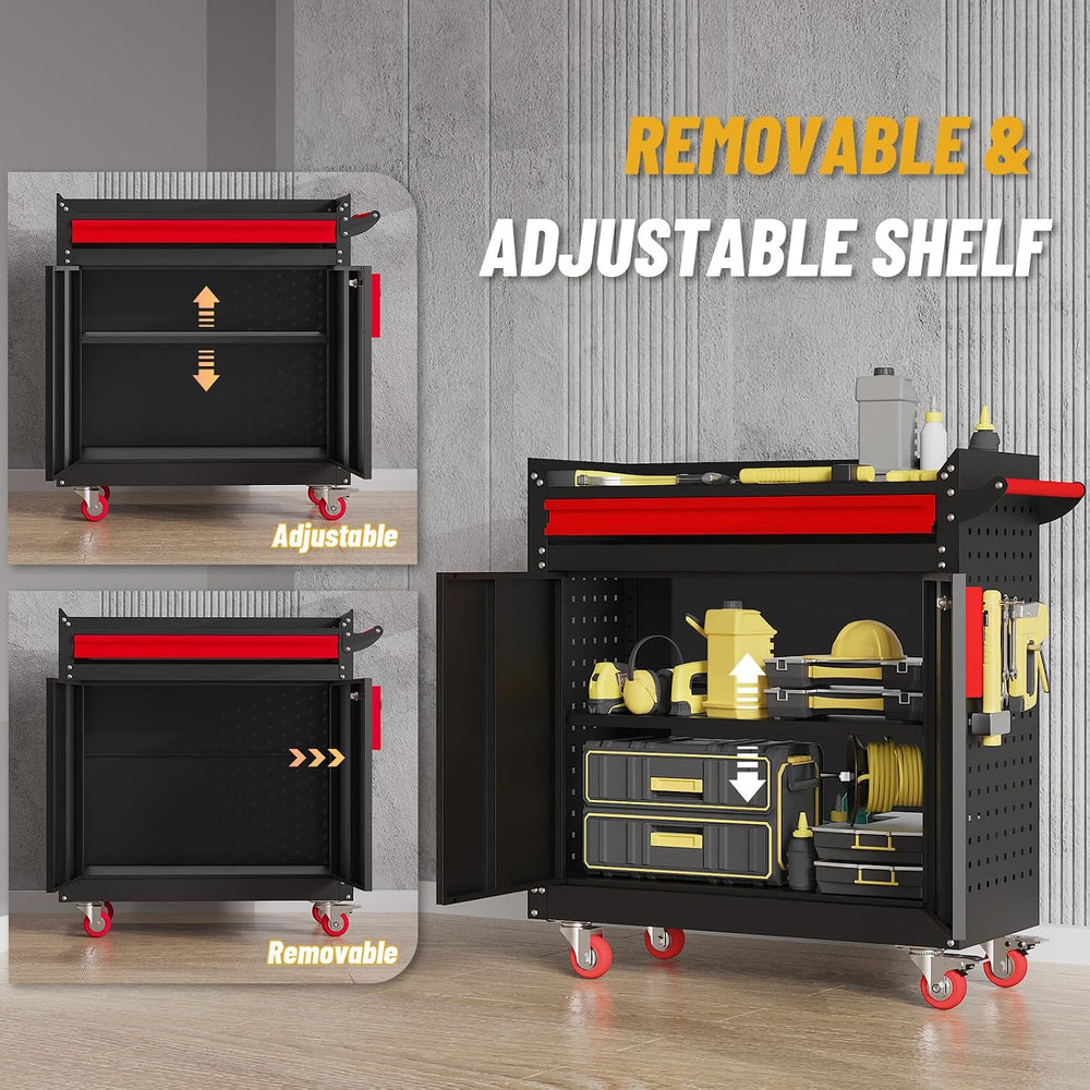 Rolling Garage Cabinets,Garage Storage Cabinet with Wheels