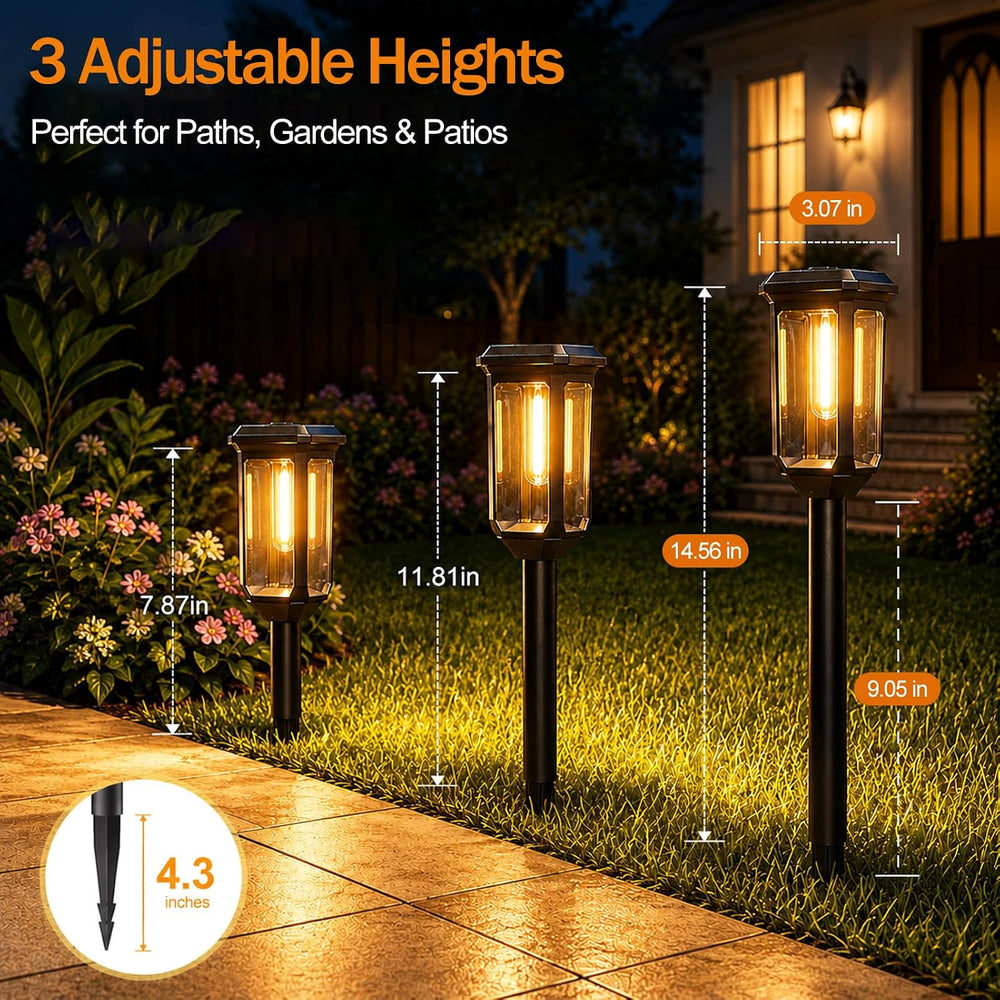 Tenmiro Solar Pathway Lights Outdoor 8 Pack, Bright Solar Garden Lights | IP6...