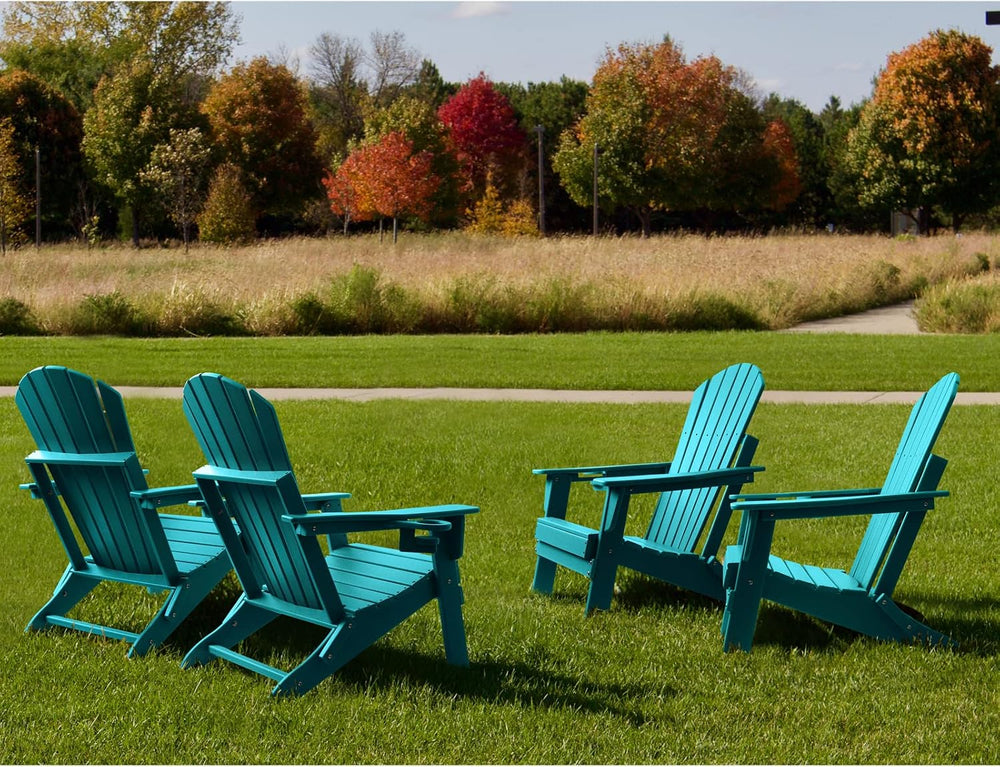 FUNBERRY Oversized Folding Adirondack Chair, Fire Pit Chairs 400LBS