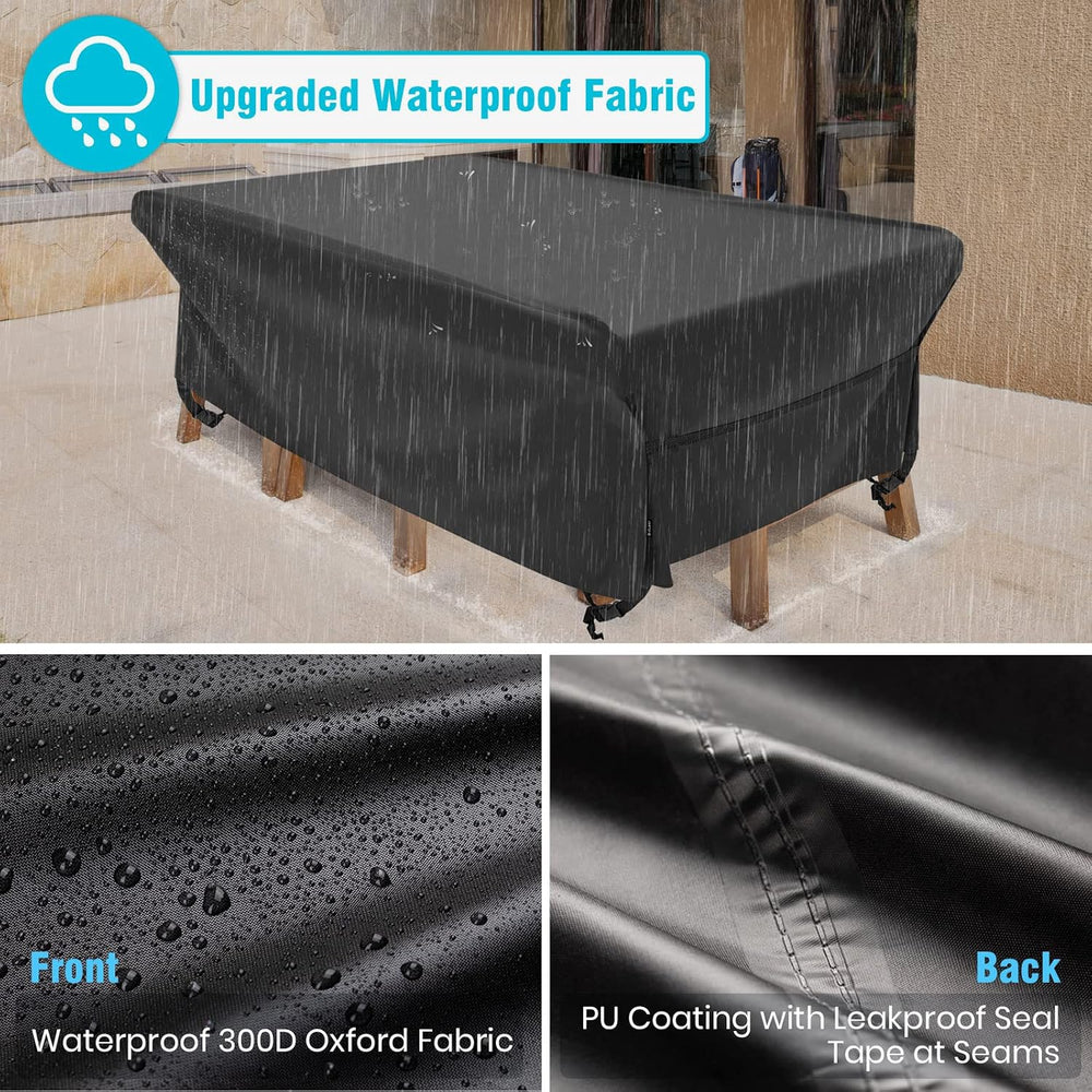 Patio Furniture Covers Waterproof Outdoor Table Cover 88"L x 62"W x...