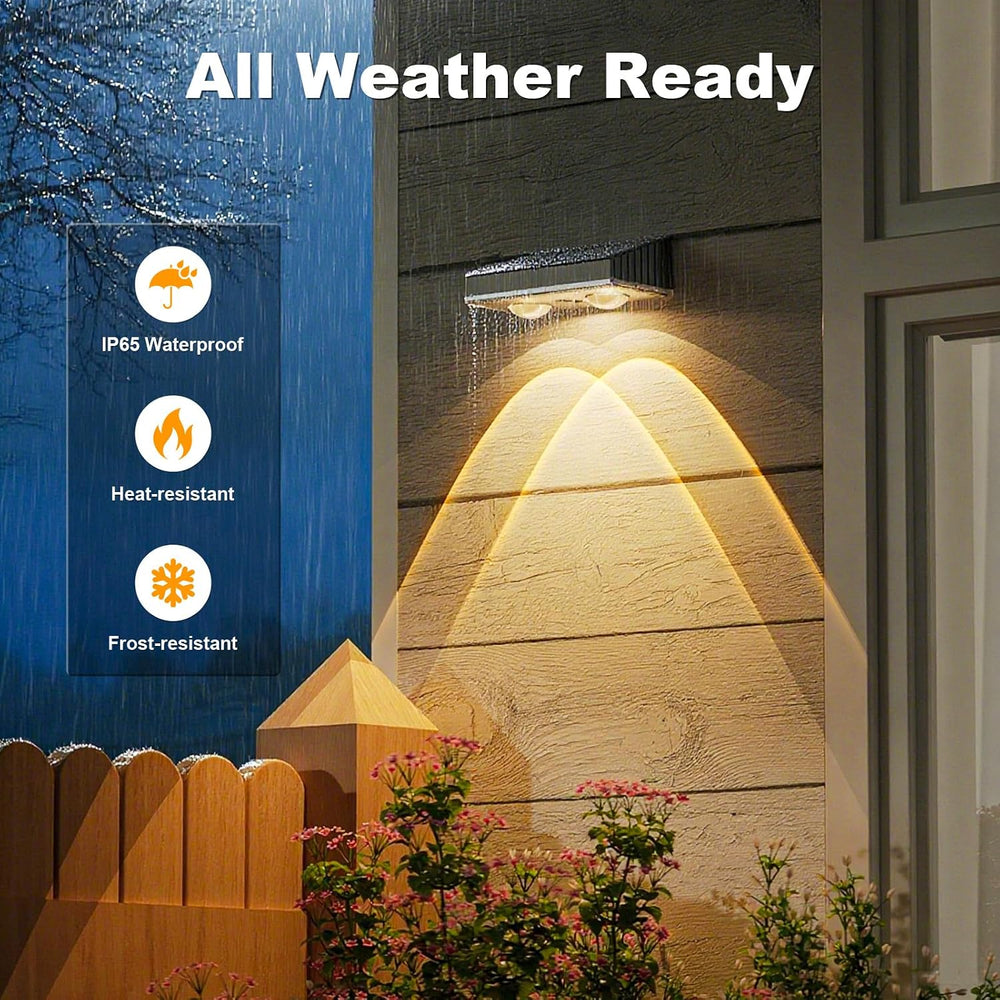 NIORSUN Solar Fence Lights,12 Pack Deck Light,Led Lights Warm White Outdoor W...