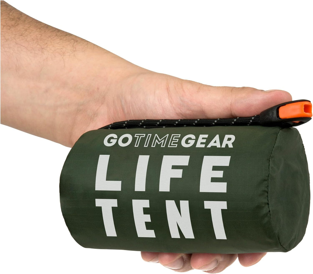 Go Time Gear Survival Life Tent • 2 Person Mylar Emergency Shelter Tube Tent ...