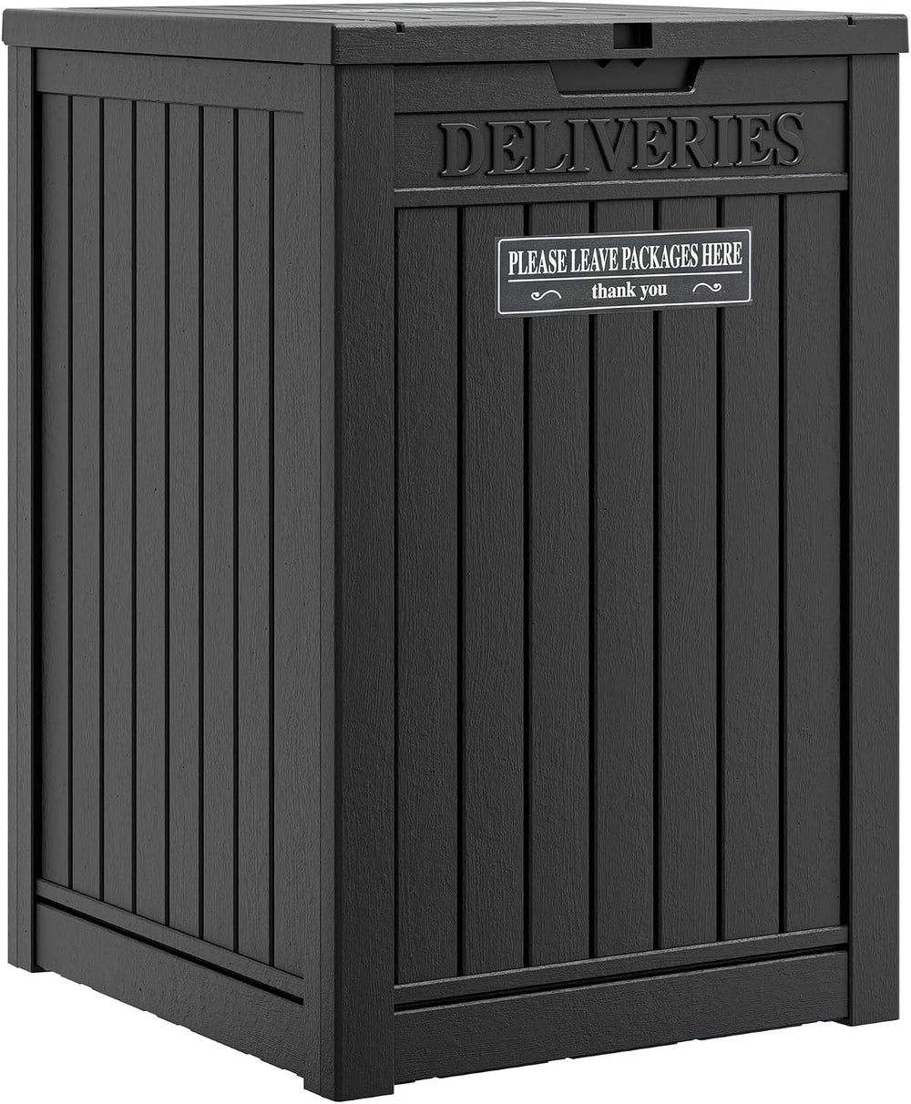 Package Delivery Box for Outside, Black