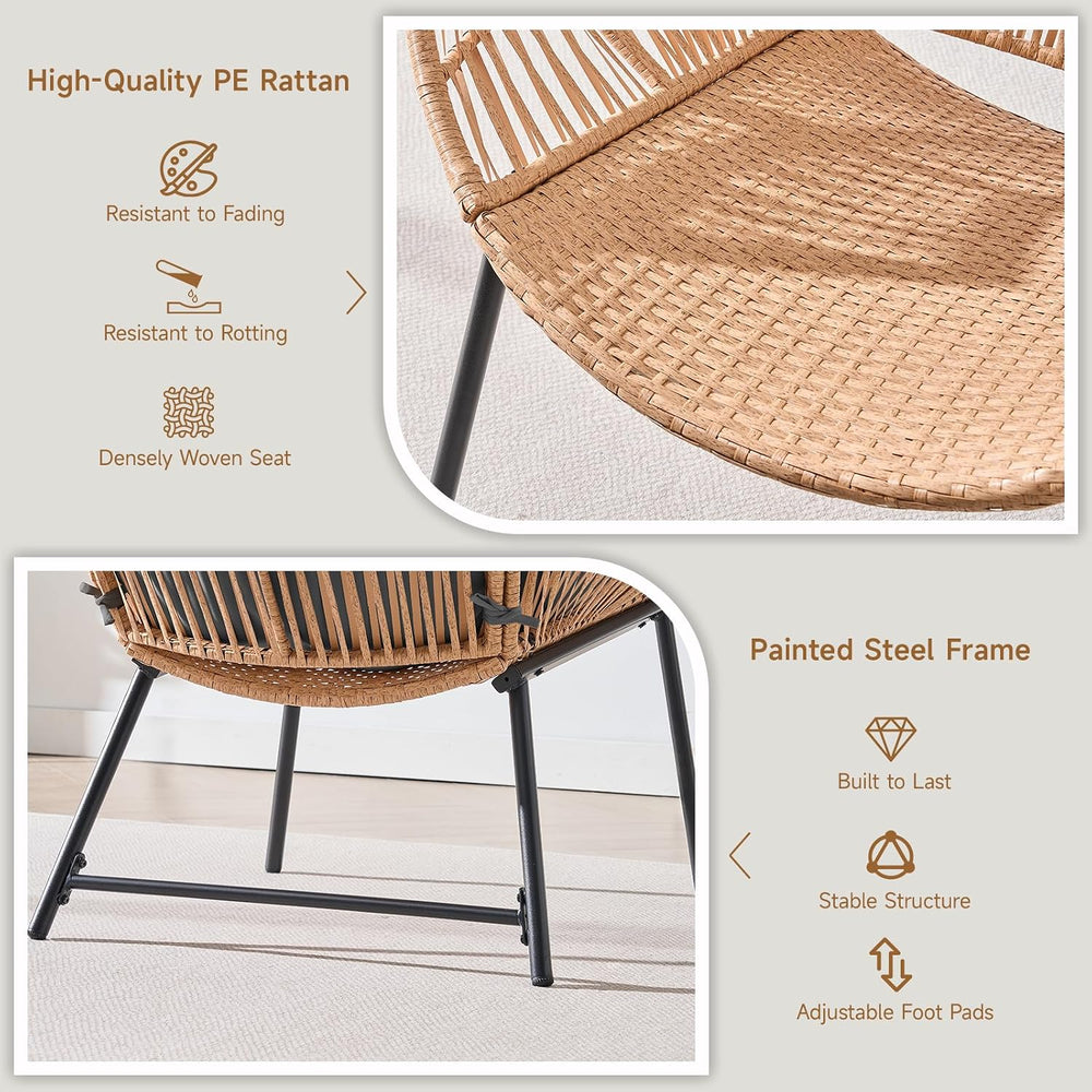 Outdoor Egg Chair, Indoor Lounge Chair for Patio, Bedroom, Living Room, Porch...