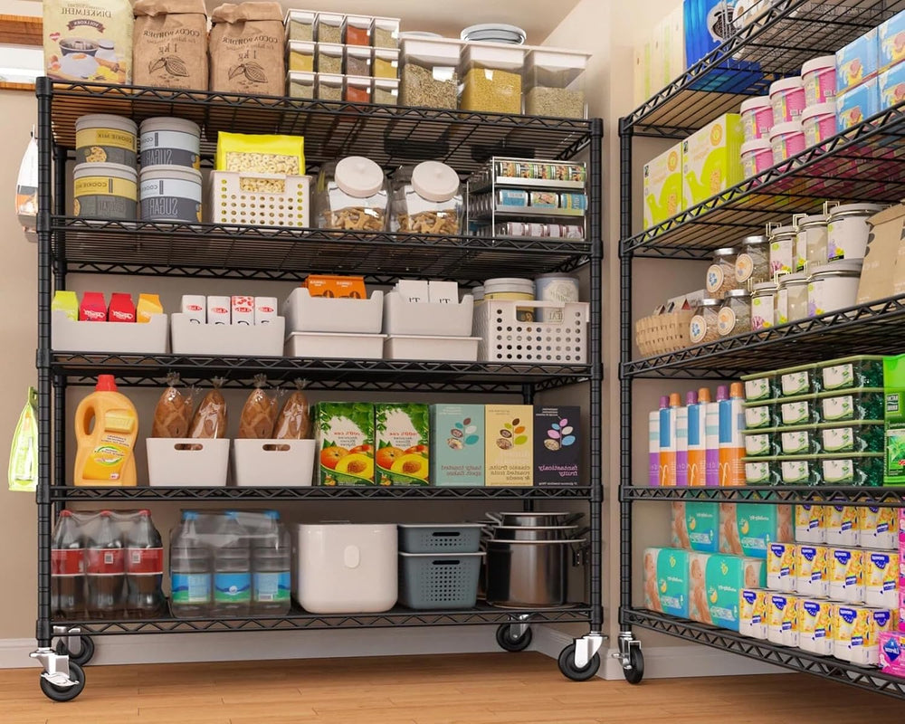 PrimeZone 48"W x 24"D x 81" Heavy Duty Wire Metal Shelving Uni...