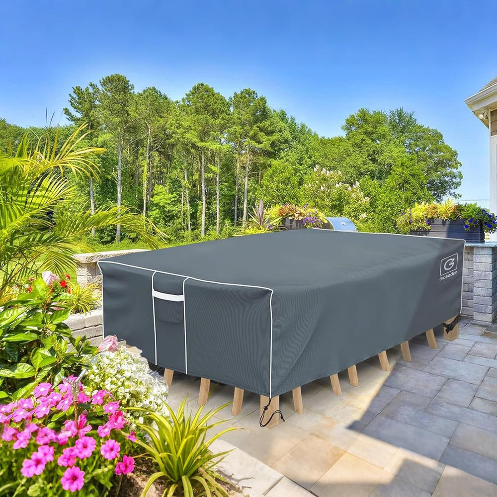 Patio Furniture Covers, 126L x 64W x 29H inch, Grey