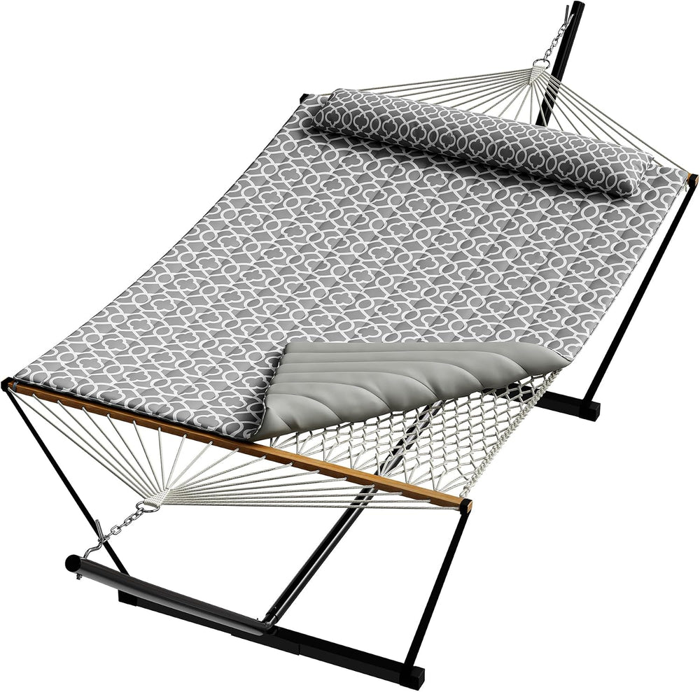 Garvee 2 Person Portable Double Hammock for Outdoor with Pillow, Heavy Duty P...