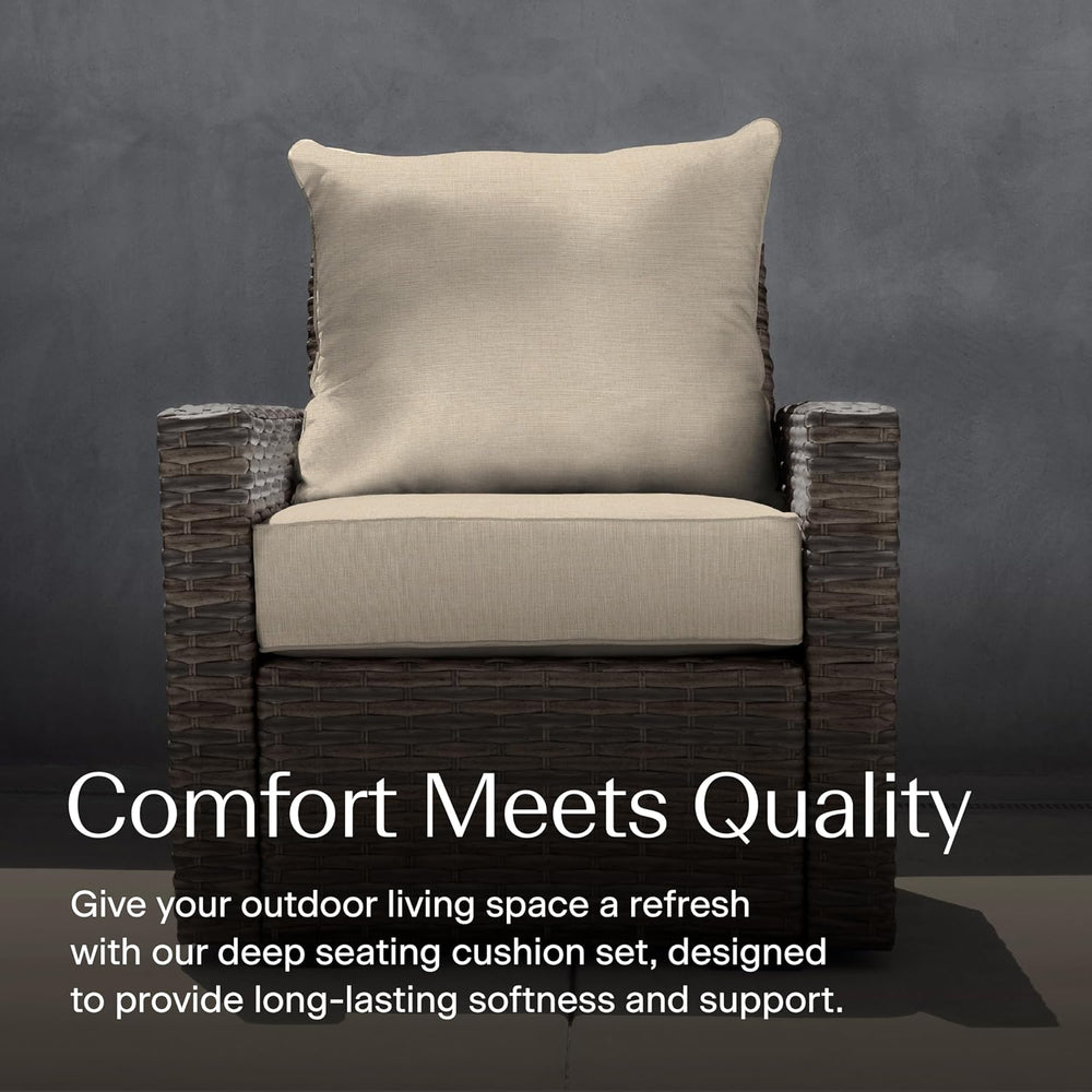 Honeycomb Outdoor Heritage Deep Seat Cushion for Patio Furniture, 24 x 23