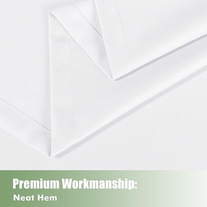 HolidayIdeas Outdoor Curtains for Patio Waterproof, 6 Panels - 54x95 Inches -...