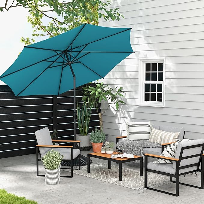 Abba Patio 9FT Lyon Outdoor Patio Umbrella Outdoor Table Umbrella with Push B...