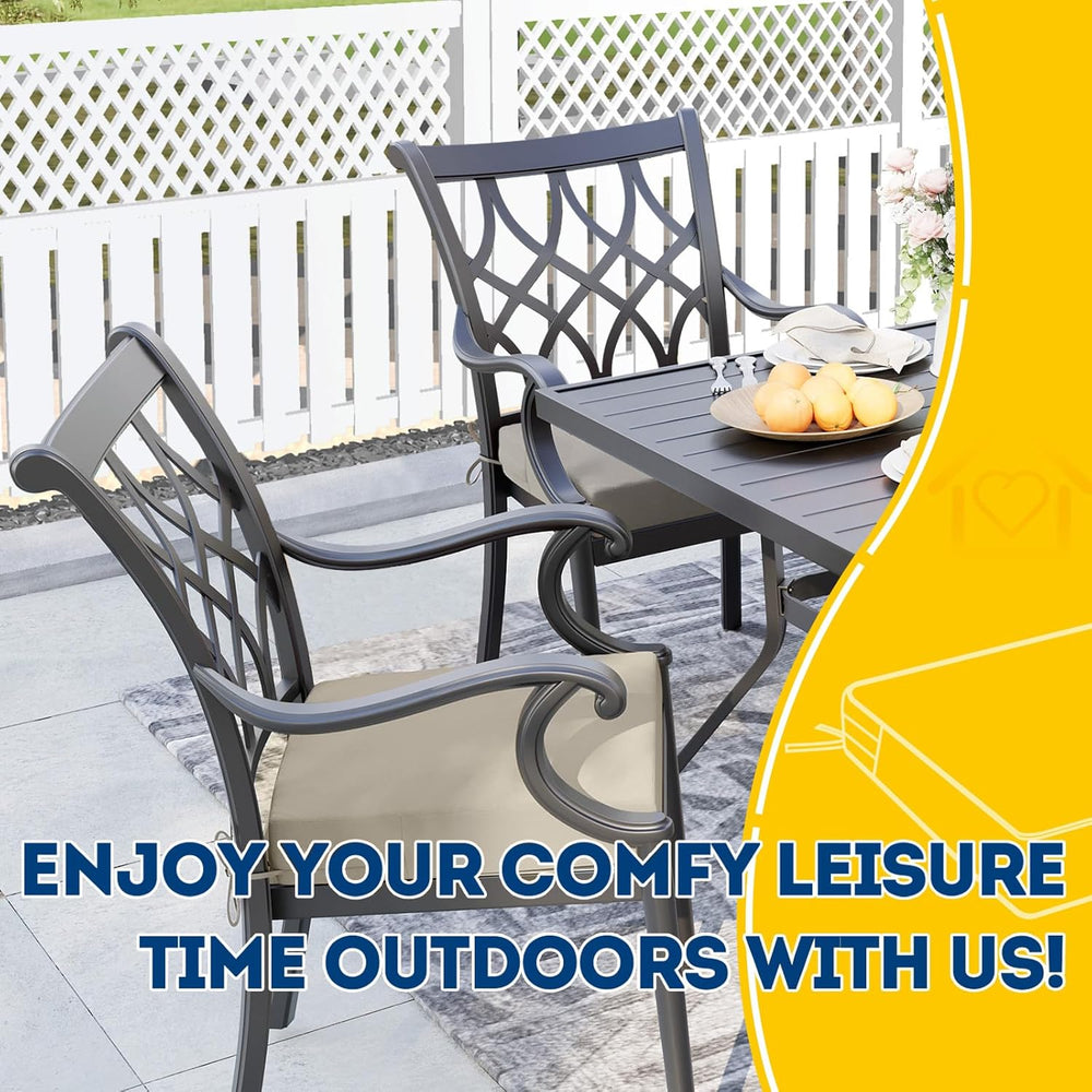 AAAAAcessories Outdoor Chair Cushions, 18 x 18 x 2 inches, Set of 2
