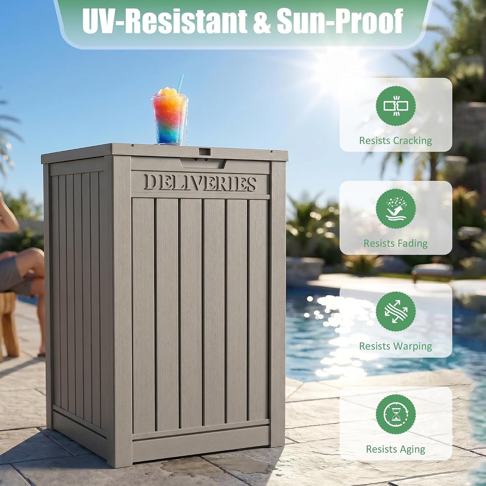 EasyUp Package Delivery Boxes for Outside, 55 Gallon Outdoor Parcel MailBox D...