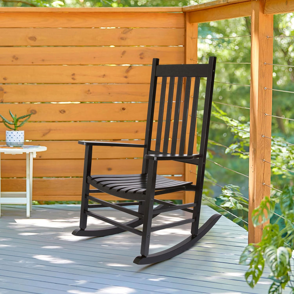 Shine Company Vermont Rocking Chair, Classic Black