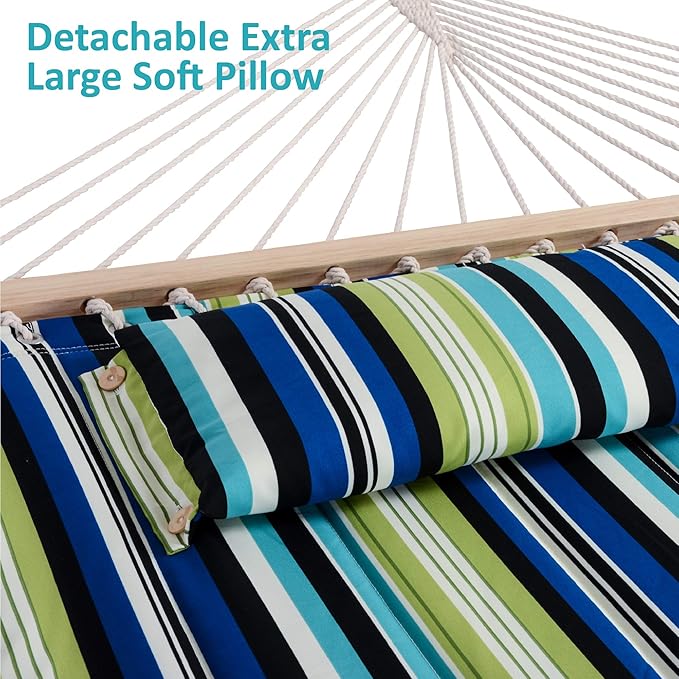 SUNCREAT Hammock with Stand 2 Person Heavy Duty, Freestanding Hammock with Sp...