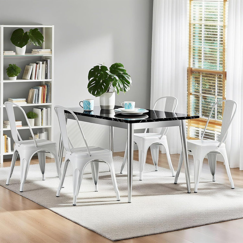 DUMOS Counter Height Bar Stools Set of 4, Bar Chairs for Kitchen Island