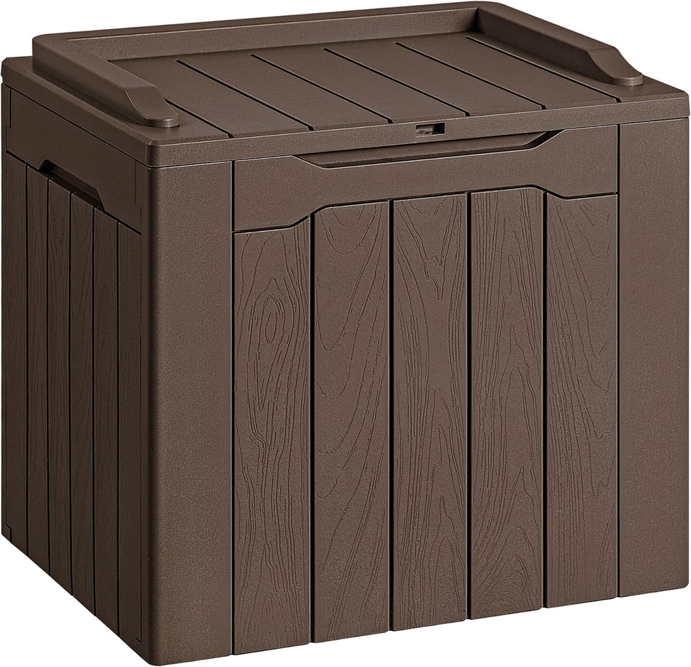 Devoko 30 Gallon Resin Deck Box Outdoor Indoor Waterproof Storage Box for Pat...
