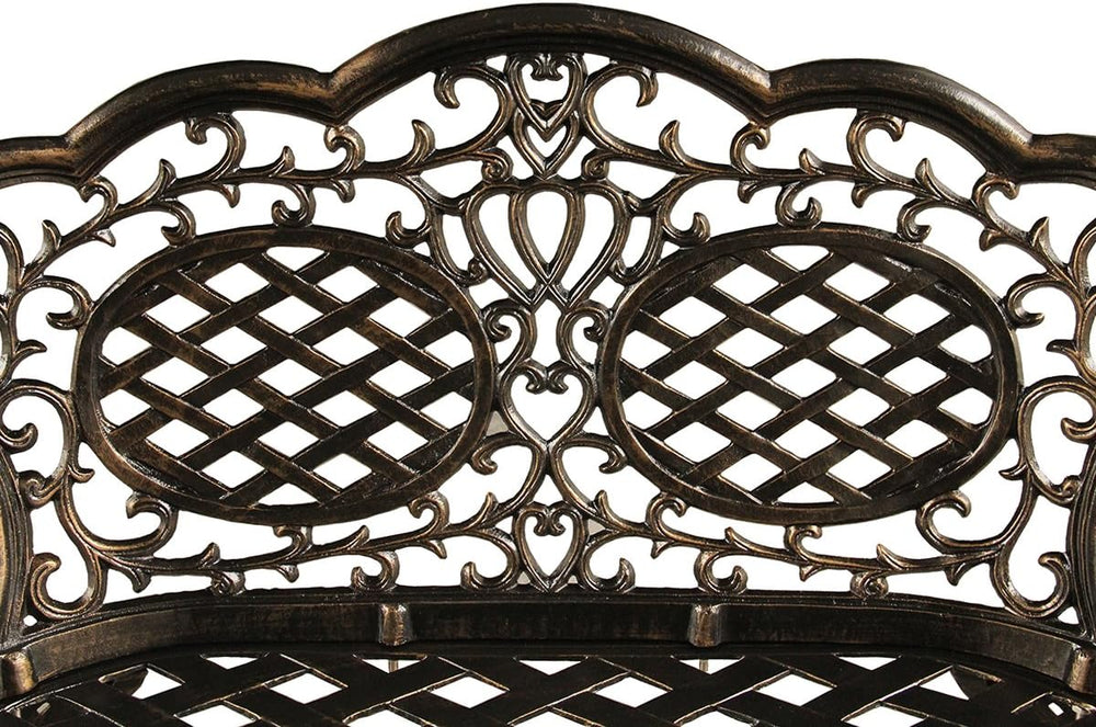 Oakland Living Outdoor Aluminum Loveseat Bench, Bronze