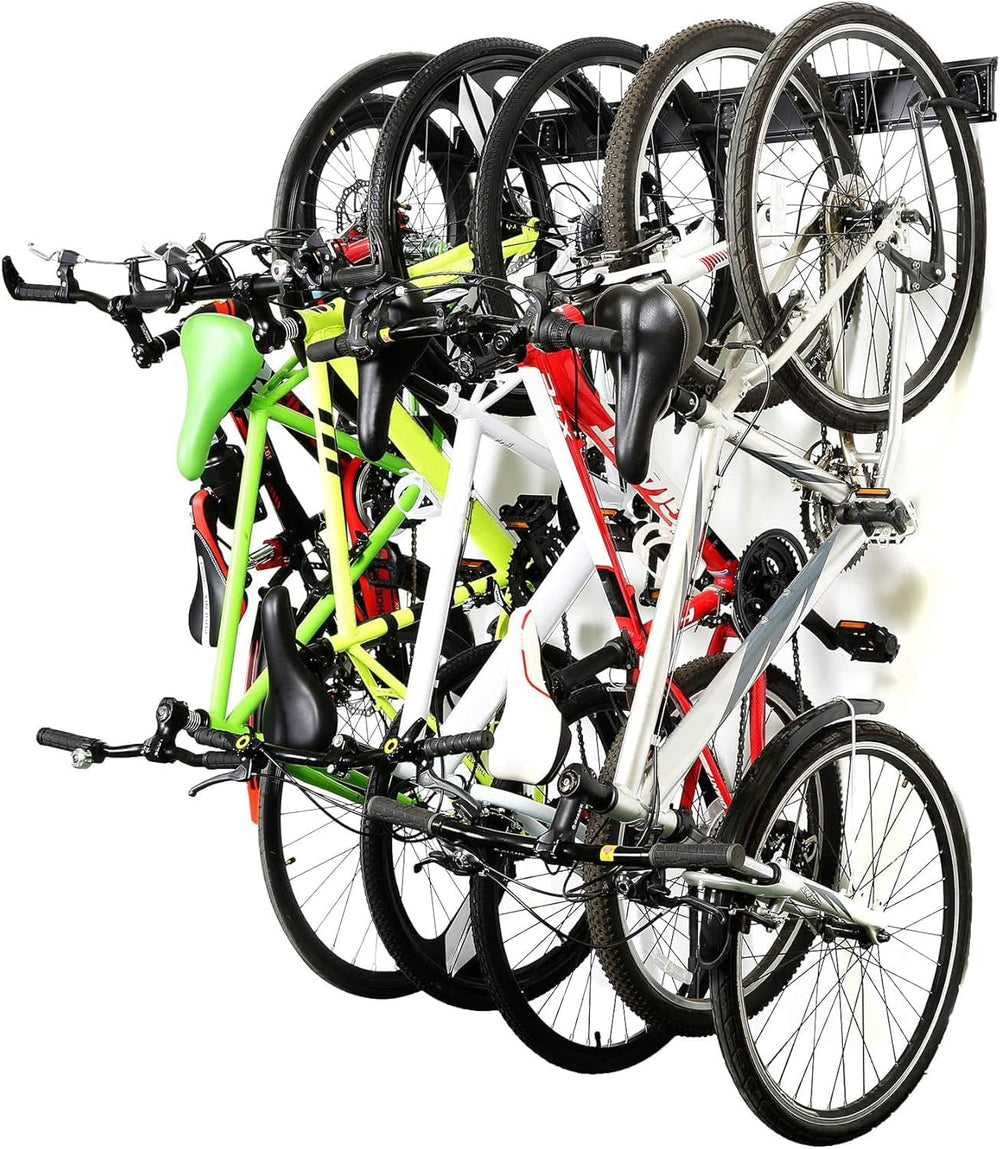 Ultrawall Stainless Steel Bike Storage Rack, Wall Mount 6 Bike Hanger