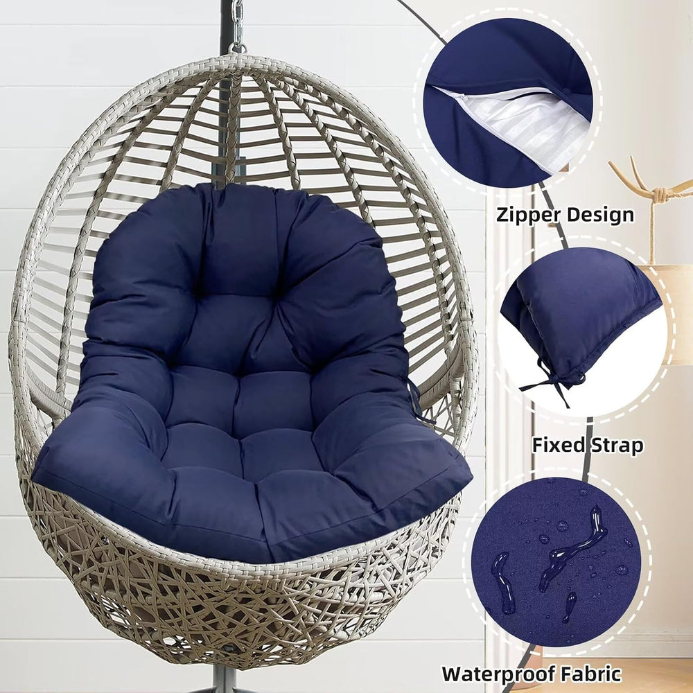Waterproof Egg Chair Cushion Replacement for Patio Hanging Basket