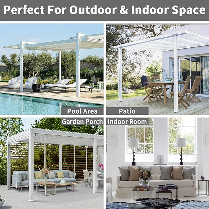 Easy-Going Linen Look Outdoor Curtains Waterproof Windproof Porch Curtains, S...