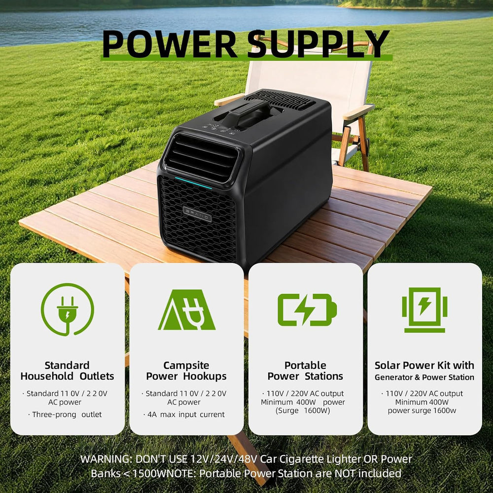 7000 BTU Portable Camping Air Conditioner.4-in-1Tent AC Unit Fast cooling.