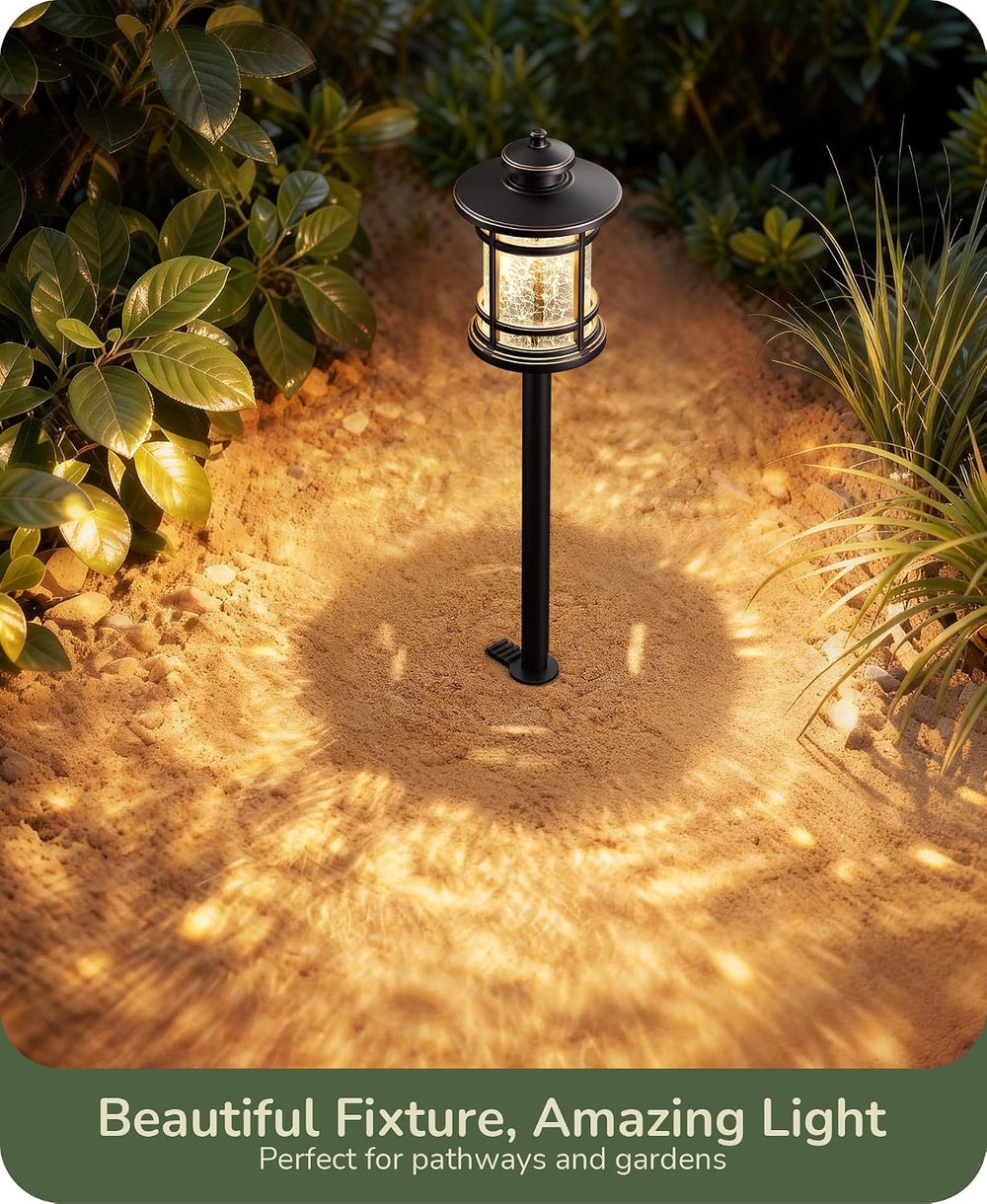 EDISHINE Low Voltage Pathway Lights Waterproof Landscape Path Lights 6 Pack |...