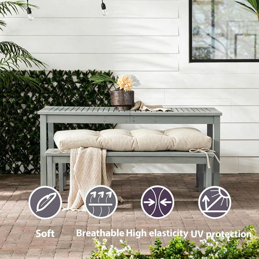 Outdoor Bench Cushion,Dining Bench Cushion 40"x16"x4"inch,Pati...