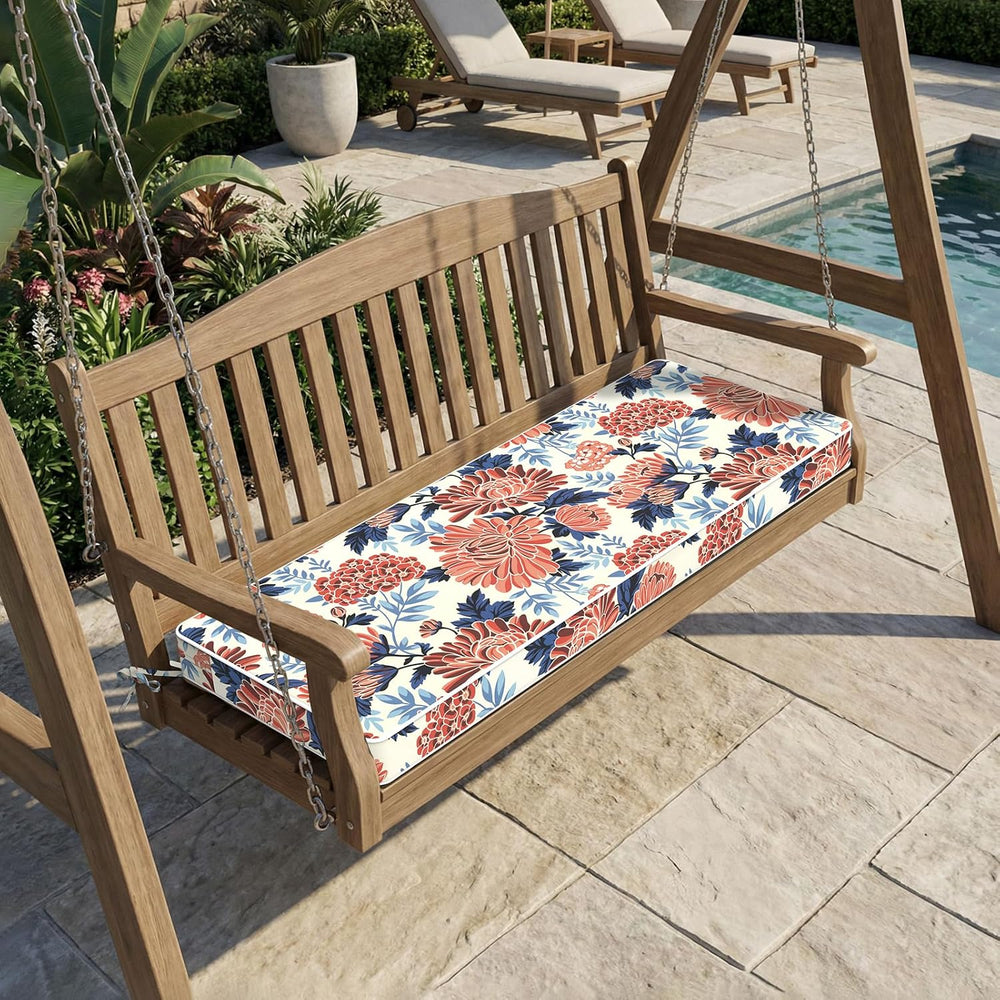 Outdoor Bench Cushion 48x18x3 Inch, Porch Swing Cushions for Home Garden Love...