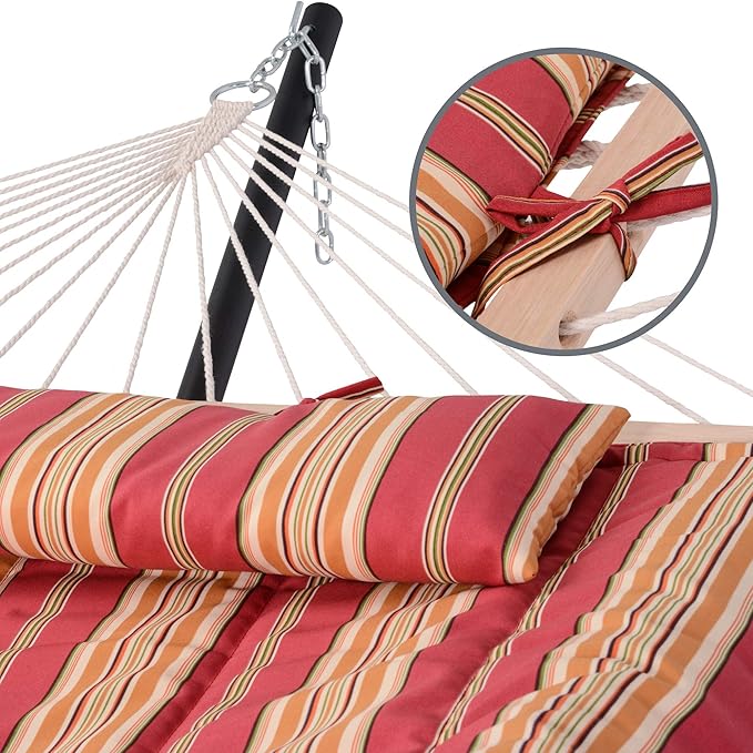 SUNCREAT Hammocks Portable Hammock with Stand, Hammock with Stand 2 Person He...