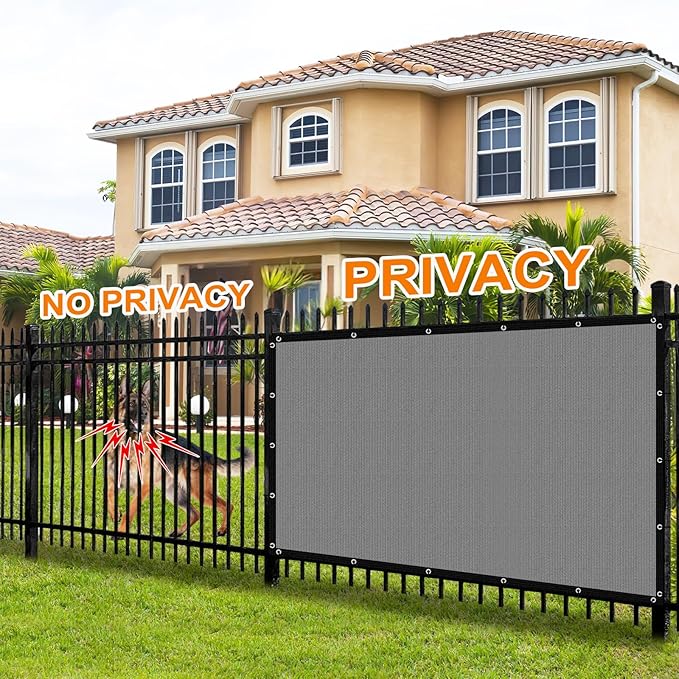 Artpuch 90% Sun Shade Cloth, 8 x 8 FT Pergola Shade Cover Canopy with Grommet...