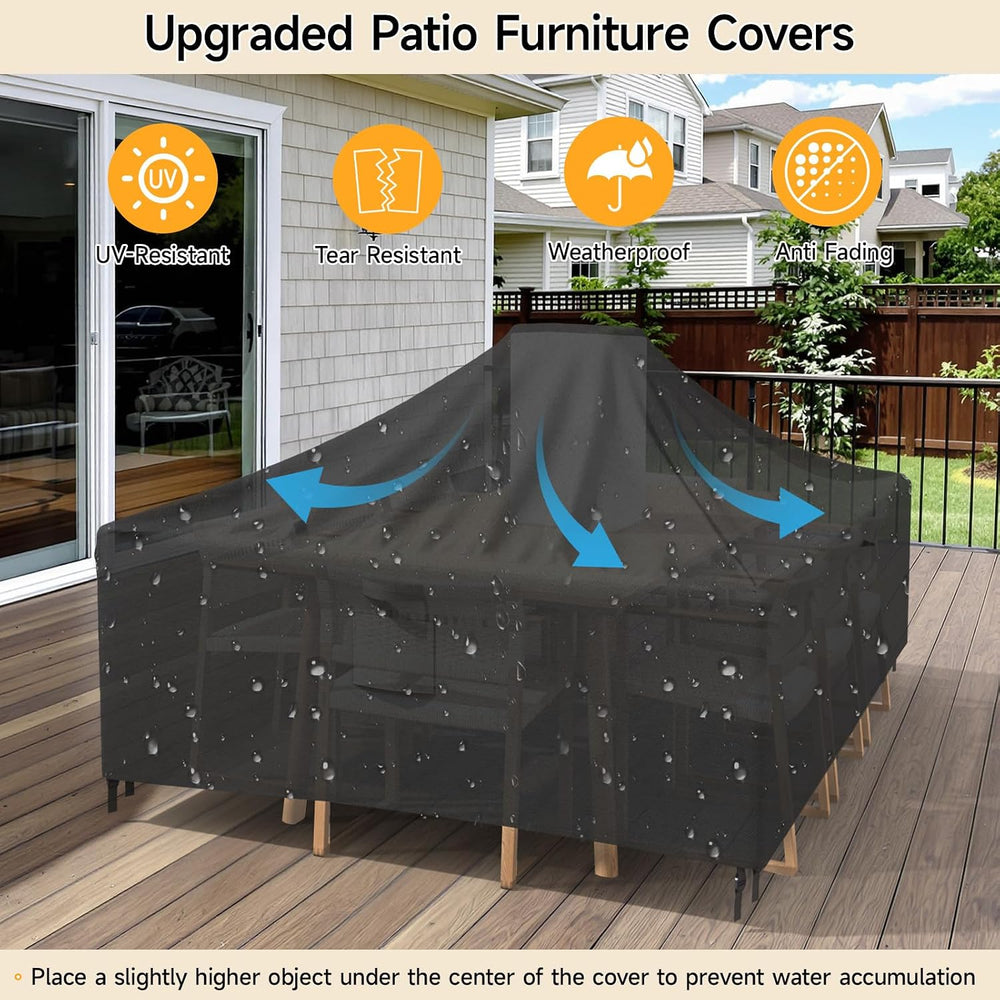 Patio Furniture Set Covers, 108 ×82 ×28 inch