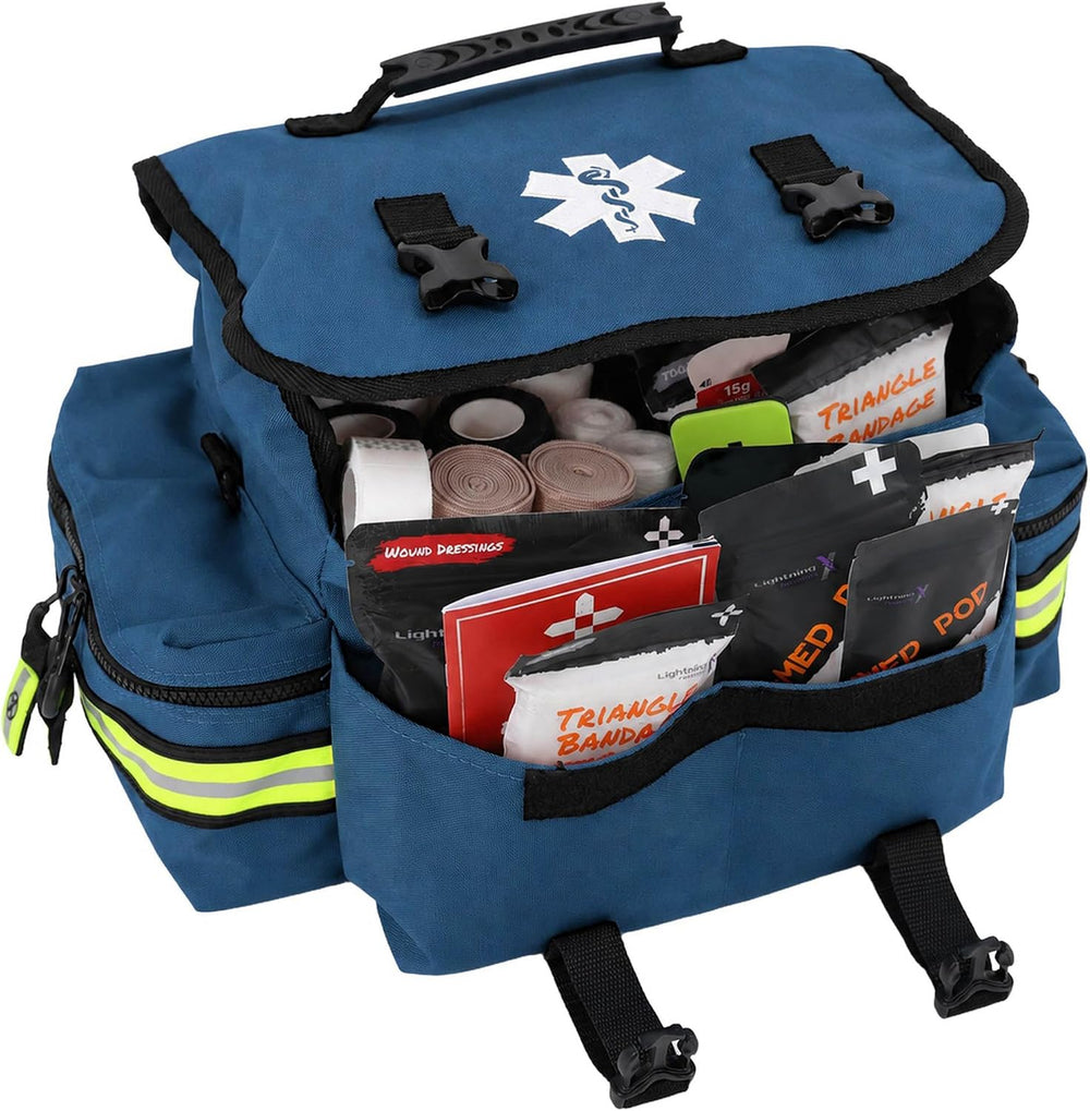 Lightning X Small Medic First Responder EMT Trauma Bag Stocked First Aid Fill...