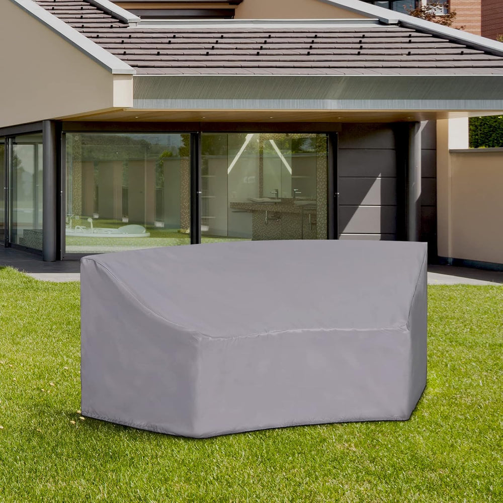 Half Moon Patio Furniture Cover, Waterproof Curved Sofa Cover
