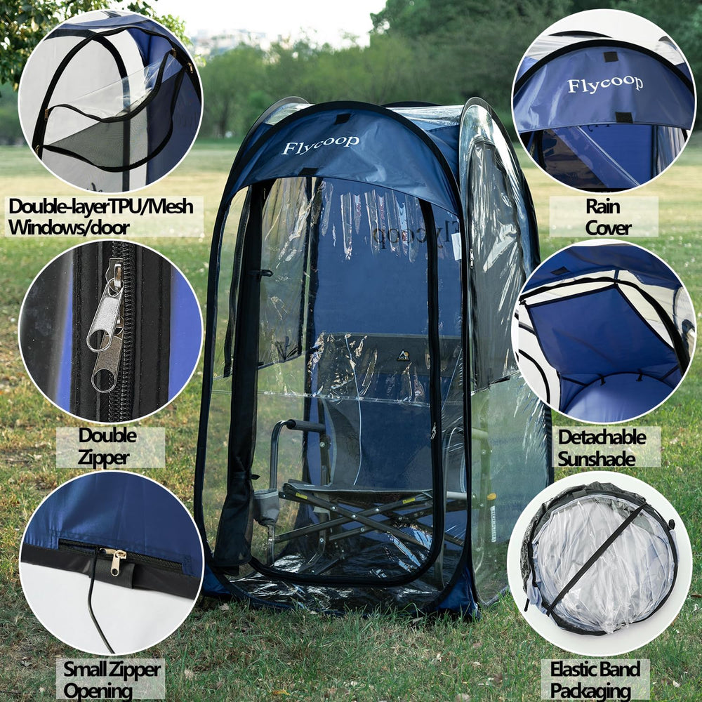 Sports Tent Pop Up Shelter: Flycoop 37" L x 37" W x 63" H Weat...
