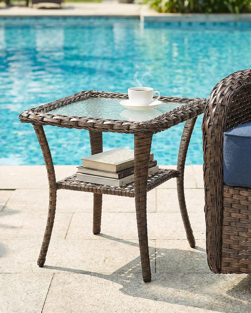 Belord Upgraded 6“ Cushion Luxury 6 Piece Patio Furniture Set - Wicker Couch ...