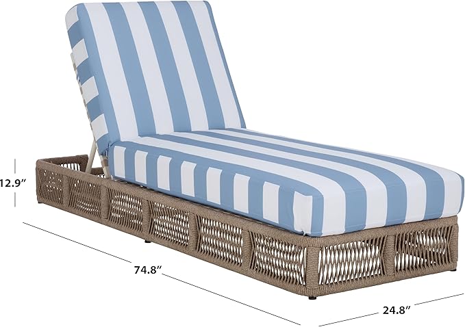 SAFAVIEH Outdoor Patio Furniture Collection - Gillian Heather Tan Rope Daybed...