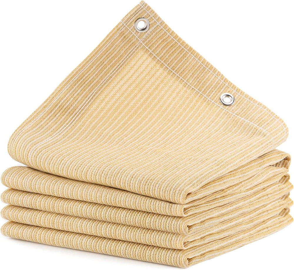 90% Outdoor Sun Shade Cloth, 16' x 20', Pergola, Deck, and Backyard P...