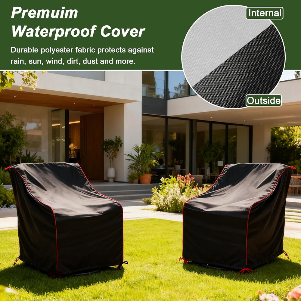 Patio Chair Cover,Outdoor Chair Cover, Waterproof, UV Resistant Outdoor Patio...