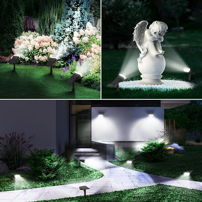 Linkind Solar Lights Outdoor Waterproof IP65, StarRay Dusk-to-Dawn Outdoor So...