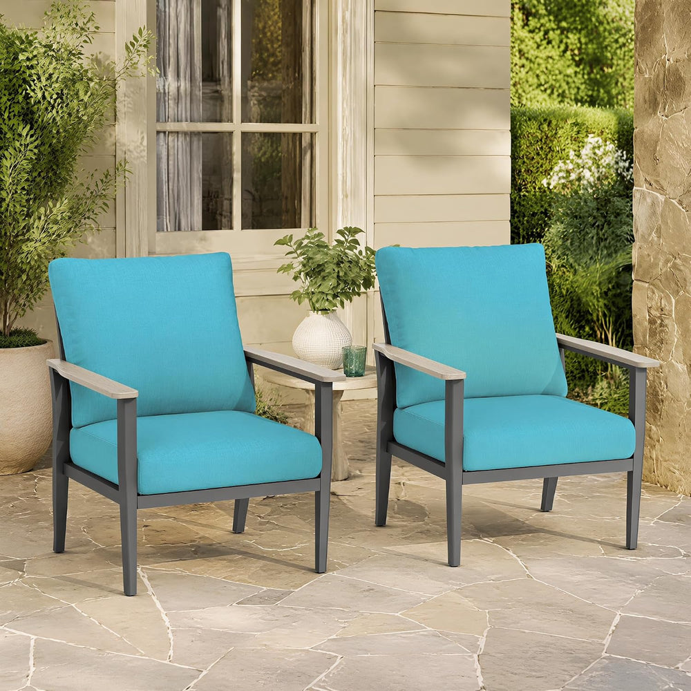 Aluminum Outdoor Patio Furniture Set Sectional Sofa with Oversized seat